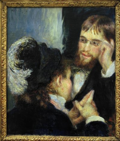 Het gesprek door Pierre Auguste Renoir