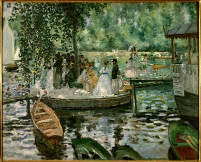 La grenouillere door Pierre Auguste Renoir