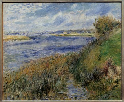 La Seine à Champrosay door Pierre Auguste Renoir