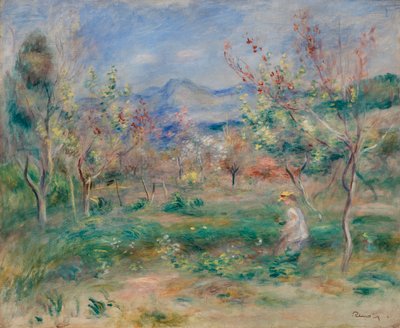 Landschap door Pierre Auguste Renoir