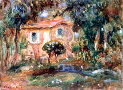 Landschap, le Cannet, 1902 door Pierre Auguste Renoir