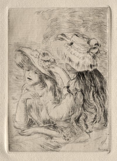 Le Chapeau epinglé (ets) door Pierre Auguste Renoir