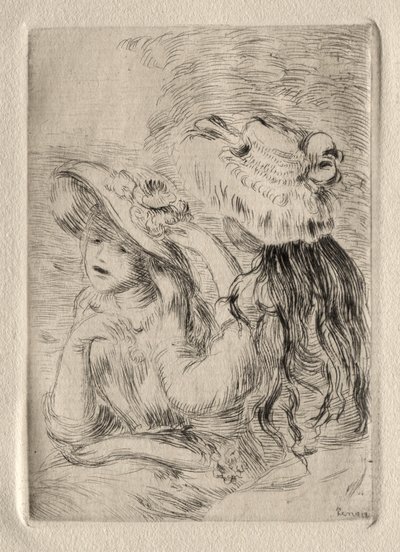 Le Chapeau épinglé door Pierre Auguste Renoir