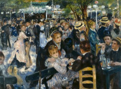 Le Moulin de la Galette door Pierre Auguste Renoir