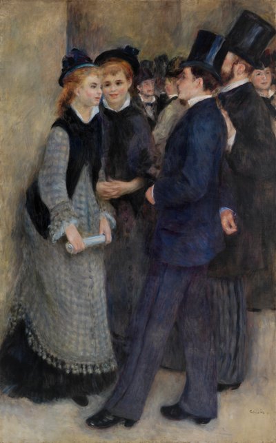Het Conservatorium Verlaten door Pierre Auguste Renoir