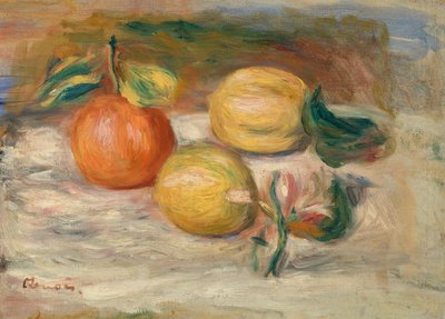 Citroenen en sinaasappel door Pierre Auguste Renoir