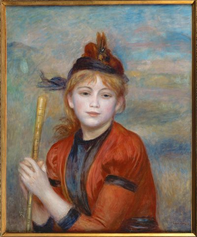 De excursionist (olieverf op doek) door Pierre Auguste Renoir