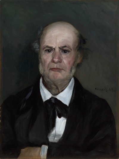 Léonard Renoir, de vader van de kunstenaar door Pierre Auguste Renoir