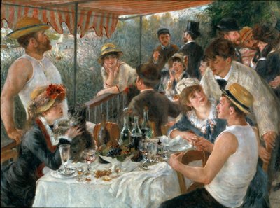 Lunch van de booters door Pierre Auguste Renoir