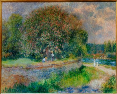Bloeiende kastanjeboom door Pierre Auguste Renoir