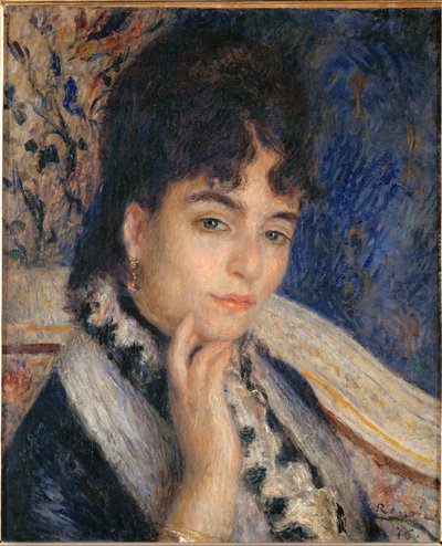 Mme. Alphonse Daudet (olieverf op doek) door Pierre Auguste Renoir