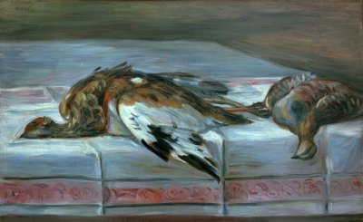 Stilleven met Fazant en Patrijs door Pierre Auguste Renoir