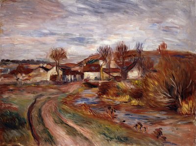 Normandisch landschap door Pierre Auguste Renoir
