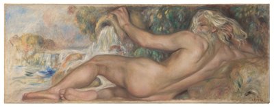 Naakt in een landschap of De Rivier door Pierre Auguste Renoir