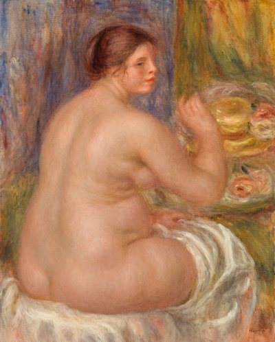 Naakt van Achteren door Pierre Auguste Renoir