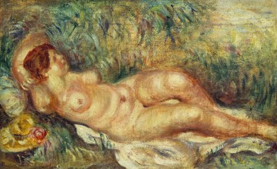 Uitgestrekte Naakt door Pierre Auguste Renoir