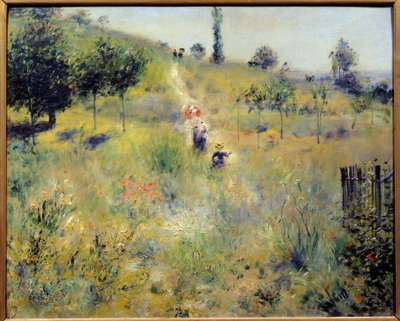 Pad stijgend in het hoge gras Schilderij door Pierre Auguste Renoir (1841-1919) 1875 door Pierre Auguste Renoir