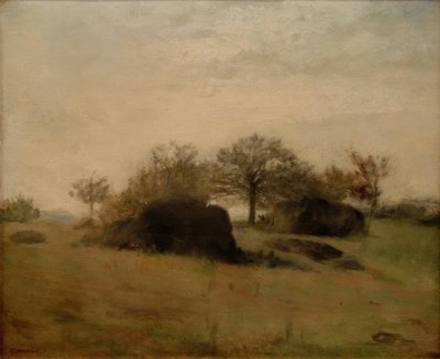 Landschap van Fontainebleau door Pierre Auguste Renoir