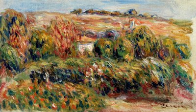 Landschap in de Provence (Frankrijk) door Pierre Auguste Renoir