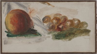 Perziken en druiven, ca. 1914 door Pierre Auguste Renoir