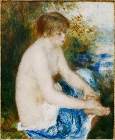 Kleine Blauwe Naakt door Pierre Auguste Renoir