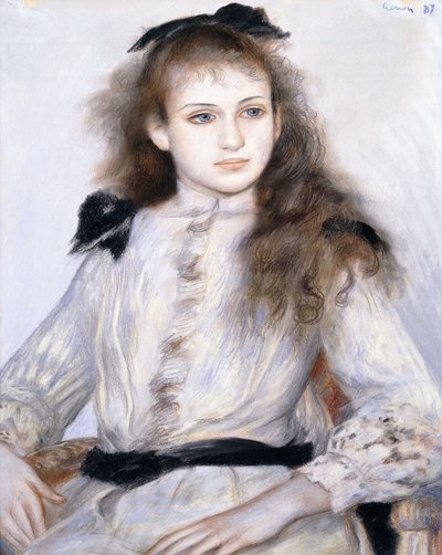 Portret van Madeleine Adam, 1887 door Pierre Auguste Renoir