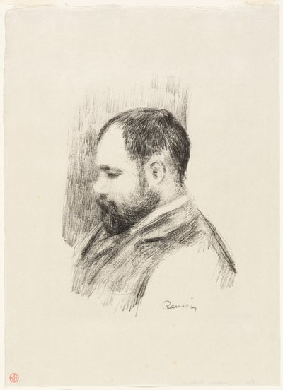Portret van Ambroise Vollard door Pierre Auguste Renoir