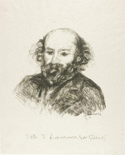 Portret van Cezanne door Pierre Auguste Renoir