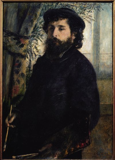 Portret van Claude Monet door Pierre Auguste Renoir