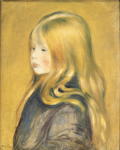 Portret van Edmond Renoir, Jr., 1888 door Pierre Auguste Renoir
