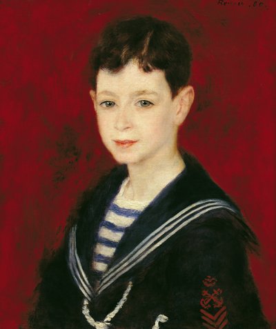 Portret van Fernand Halphen (1872-1917) 1880 door Pierre Auguste Renoir
