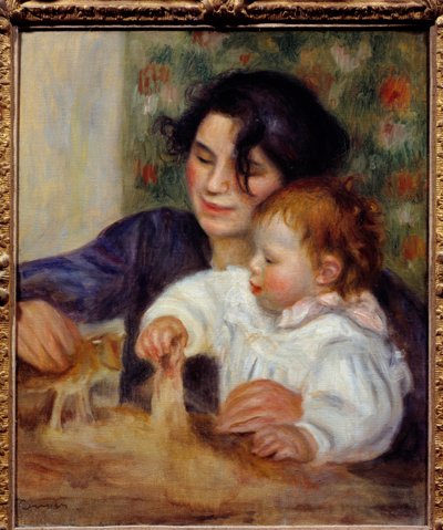 Portret van Gabrielle en Jean door Pierre Auguste Renoir