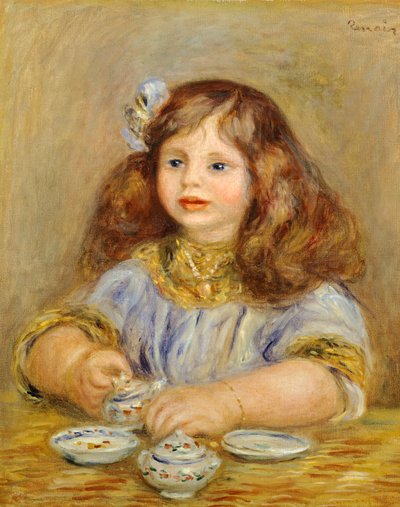 Portret van Genevieve Bernheim de Villers, toekomstige gravin Jean de la Chapelle door Pierre Auguste Renoir