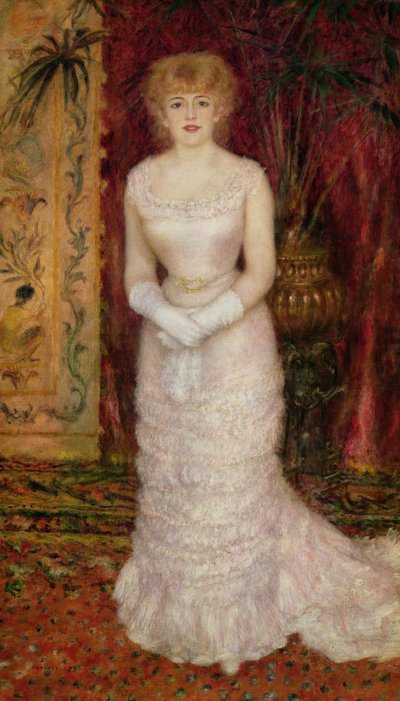 Portret van Jeanne Samary (1857-90) 1878 door Pierre Auguste Renoir