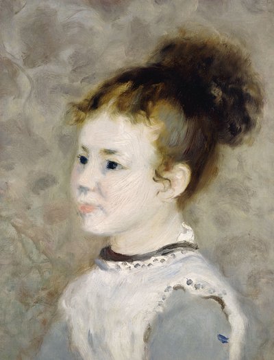 Portret van Jeanne Sisley, 1875 door Pierre Auguste Renoir