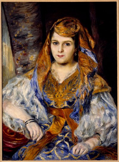 Portret van Madame Clementine Stora, genaamd de Algerijnse door Pierre Auguste Renoir