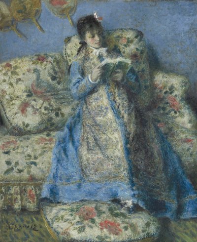Portret van Madame Monet door Pierre Auguste Renoir