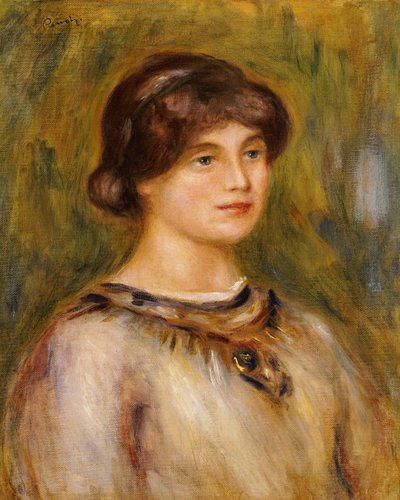 Portret van Marie Lestringuez door Pierre Auguste Renoir