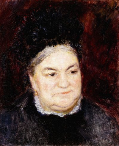 Portret van oude vrouw door Pierre Auguste Renoir