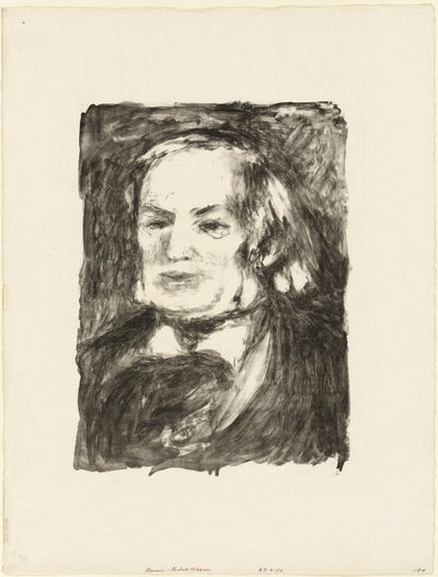 Portret van Richard Wagner door Pierre Auguste Renoir