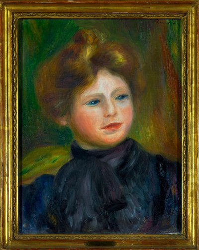 Portret van een vrouw door Pierre Auguste Renoir