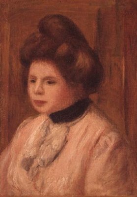 Portret van een dame door Pierre Auguste Renoir