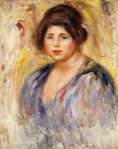 Portret van een vrouw; Portrait de Femme, ca.1912 door Pierre Auguste Renoir