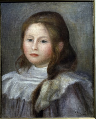 Portret van een kind door Pierre Auguste Renoir