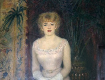 Portret van de Actrice Jeanne Samary, 1878 door Pierre Auguste Renoir