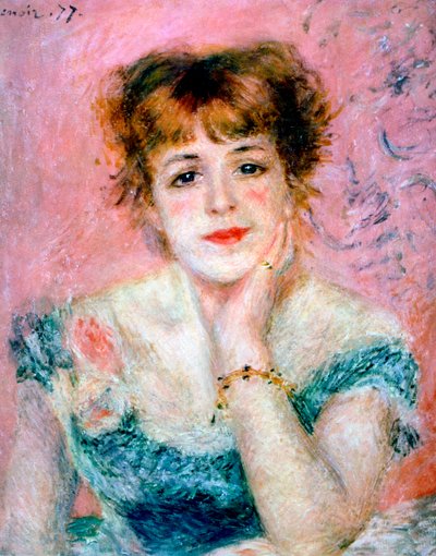 Portret van de actrice Jeanne Samary door Pierre Auguste Renoir