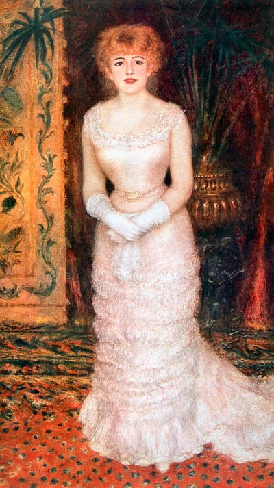 Portret van de actrice Jeanne Samary, 1878 door Pierre Auguste Renoir