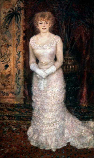 Portret van de actrice Jeanne Samary, 1878 door Pierre Auguste Renoir