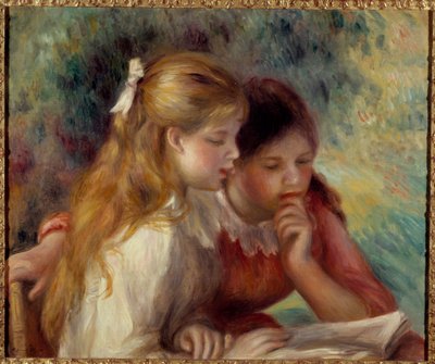 Lezen door Pierre Auguste Renoir