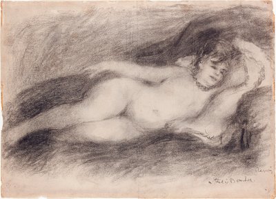 Liggend naakt door Pierre Auguste Renoir